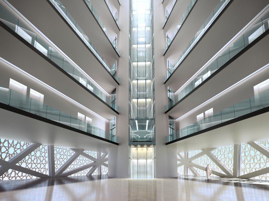 Crescent Moon Tower Interni Copyright foto: Transparence House