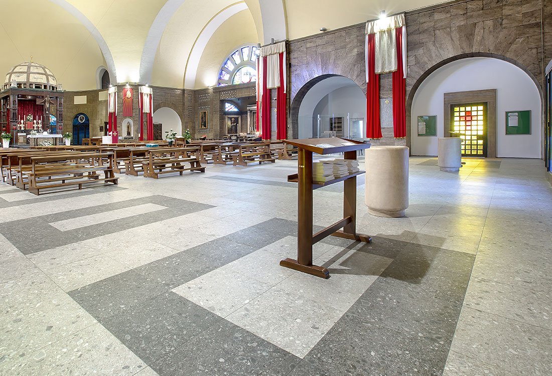 Pavimento radiante Diffuse nella Chiesa di s. Michela a Milano - Nesite