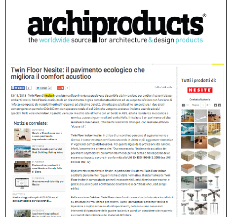 TwinFloor Nesite il pavimento ecologico che migliora il comfort acustico