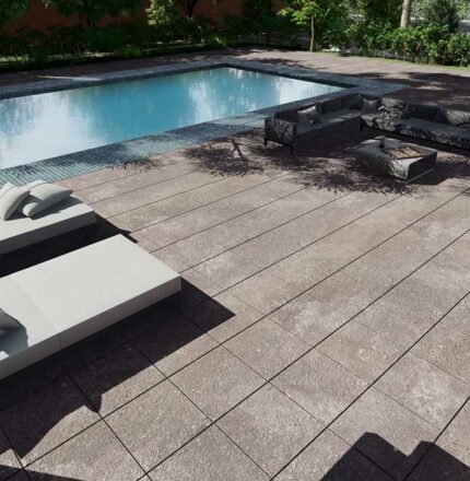 Outdoor raised floor