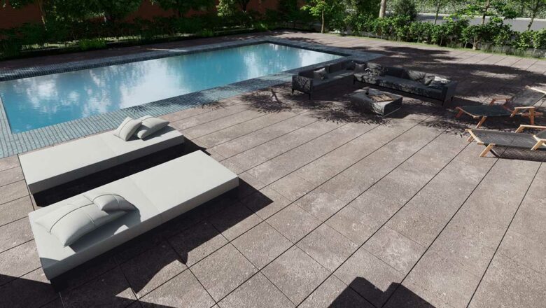 Outdoor raised floor