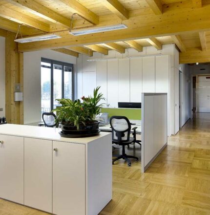 Pavimento sopraelevato in parquet - Nesite