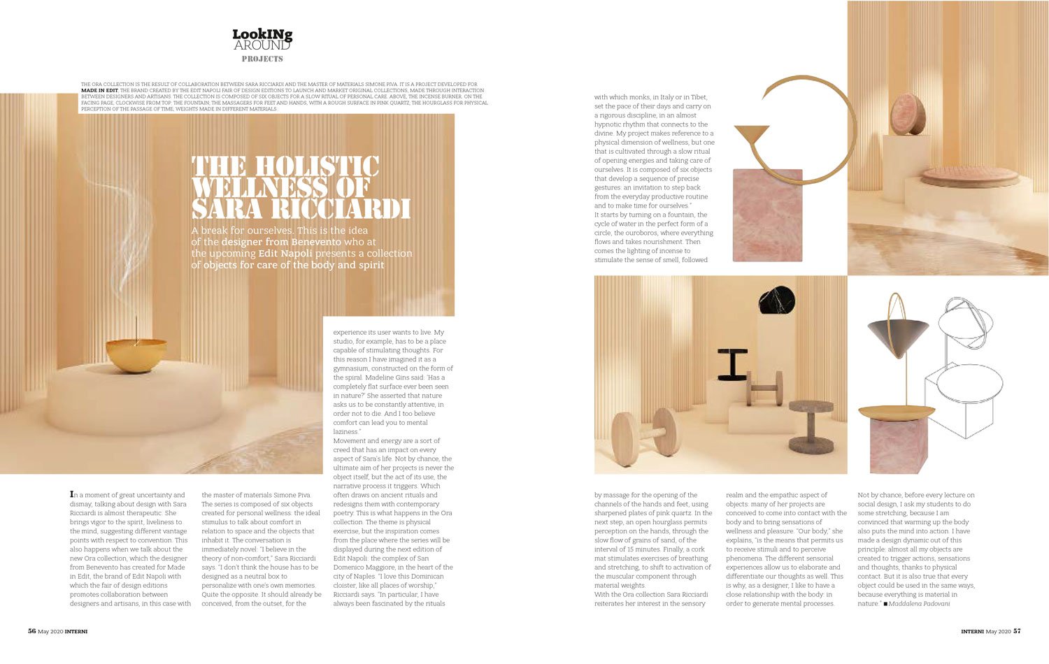 Collezione ORA by Sara Ricciardi e Simone Piva - INTERNI magazine