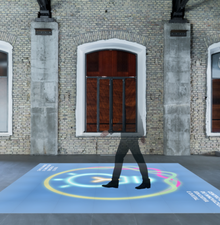 Proiezioni a pavimento con Juno Visual