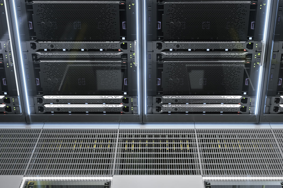 Grid panels data center flooring