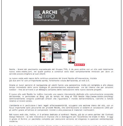 Archiexpo: Nesite rinnova la sua web identity