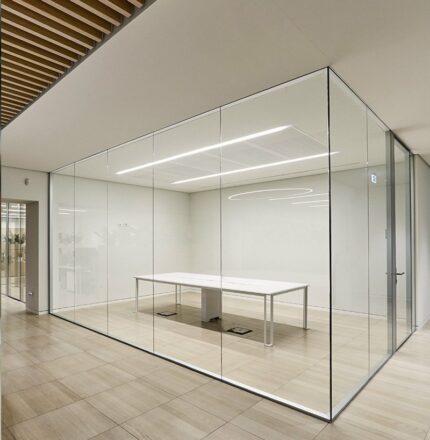 pareti mobili in vetro - uffici EF Solare