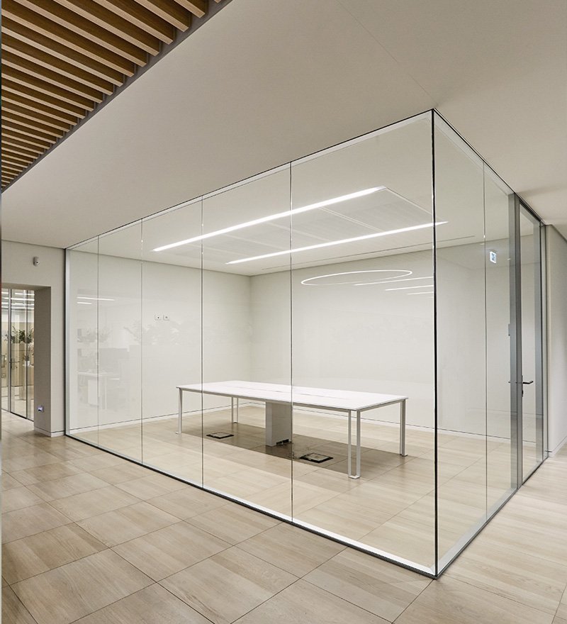 pareti mobili in vetro - uffici EF Solare