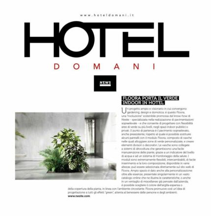Floora - articolo Hotel Domani