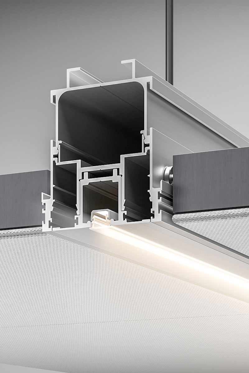 Illuminazione integrata soffitto